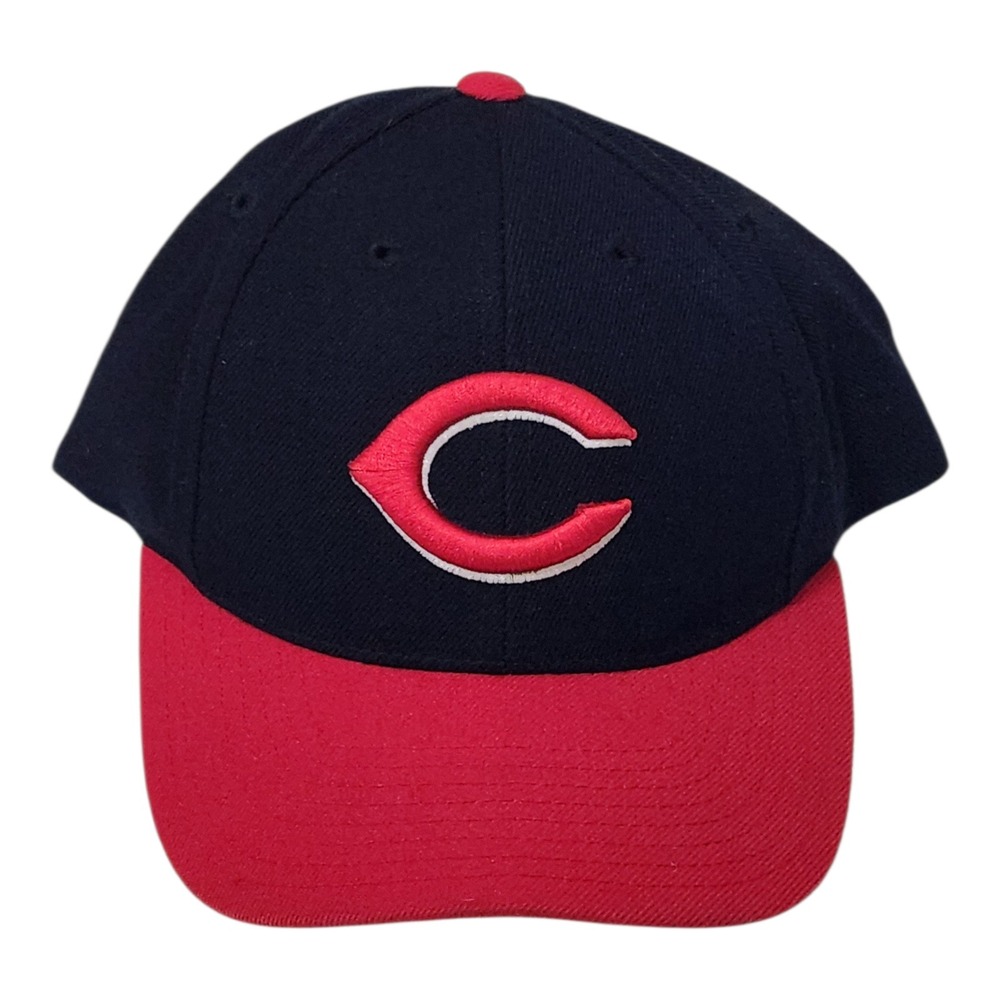 Vintage 90s Cincinnati Reds Logo Athletic Snapback Hat MLB Baseball Cap Wool